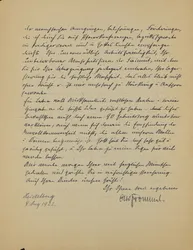 Gratulation Otto Frommel zum 90. Geb. v. W. Brückner (8.10.1922) [150.120, o. Sign.]